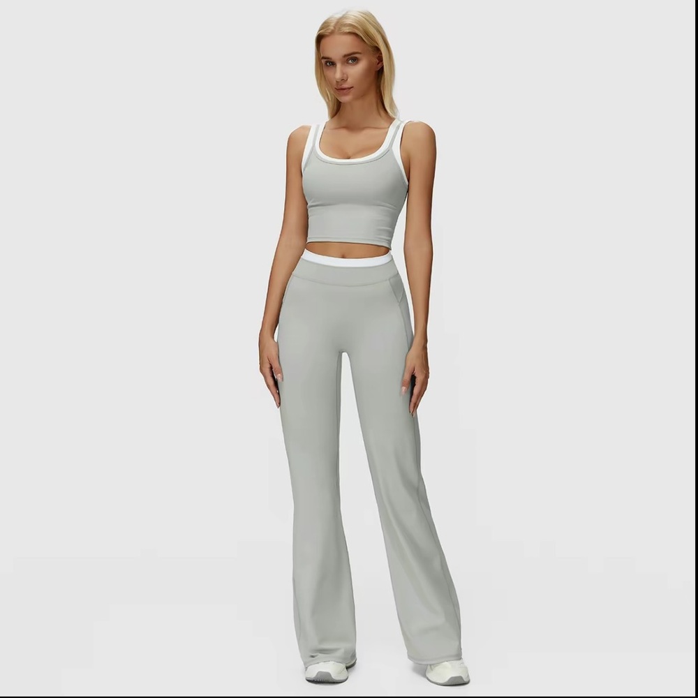 Women's Gray Two Piece Set